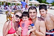 David, Mikhael, Janna, Ervin and monkey